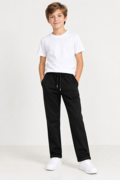 Yalçınoğlu Kids Pantaloni pentru băieți, negri, bleumarin, 9-16 ani, pantalon...