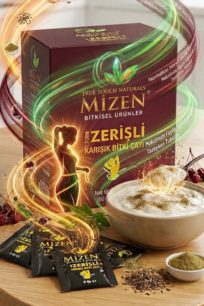 True Touch Zerişli Form Karışık Bitki Çayı - Doğal Detoks Çayı (60 Saşe)