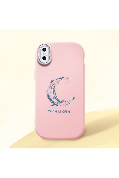 ucuc حافظة من السيليكون باللون الوردي متوافقة مع هاتف iPhone X/XS، ممتصة للصد...