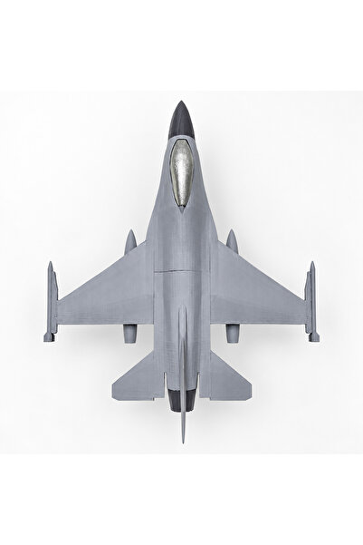 Genel Markalar F-16 Fighting Falcon 1:43 Ölçek Uçak Maketi – 35 cm 3D Baskı D...