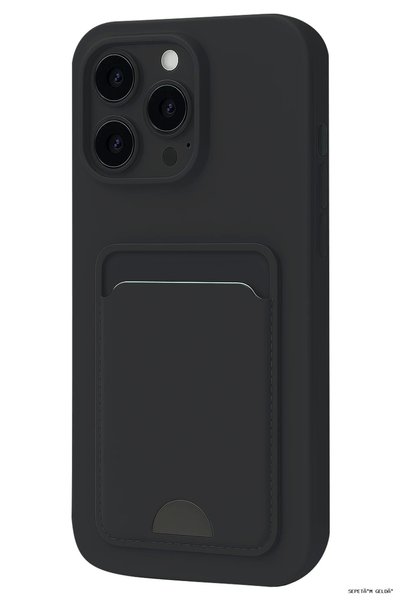 New Face Spt-Gld Newface iPhone 16 Pro Case Kelvin Silicone with Business Car...