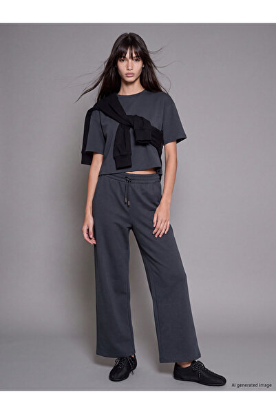 LC Waikiki Anthracite Soft Touch Women's Sweatpants