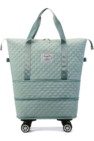 Yelajoy Rolling Duffle Bag, Extendable Wheeled Travel Duffel, Waterproof Carr...