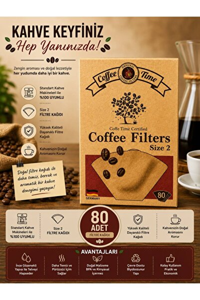 Coffee Time Kahve Filtre Kağıdı No:2 80'li