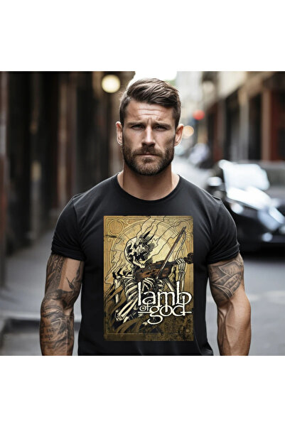 OKTANE Tricou Lamb of God model 6 negru L