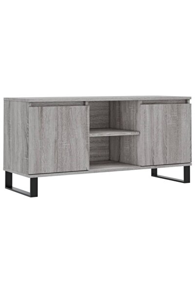 vidaxl Comodă TV, gri sonoma, 104x35x50 cm, lemn compozit