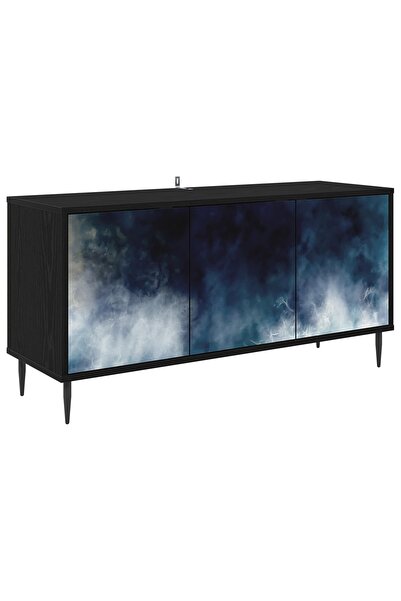 vidaxl Cabinet TV RAALTE 102 x 33 x 51 cm Stejar Negru Lemn prelucrat