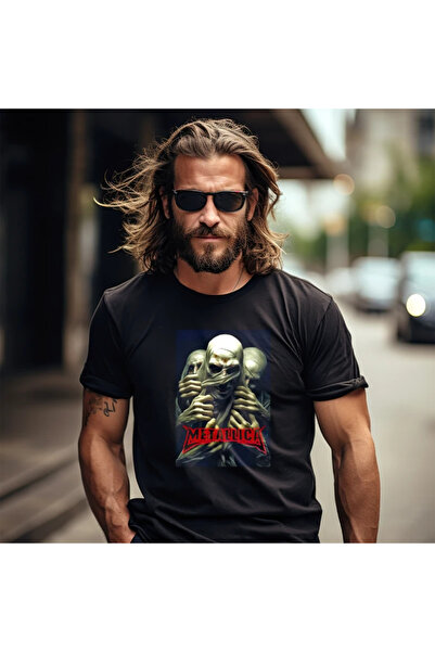 OKTANE Tricou Metallica model 49 negru L