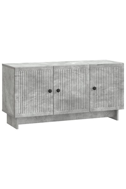 vidaxl Cabinet TV 99 x 34,5 x 50 cm Gri Beton Lemn prelucrat
