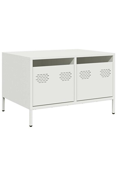 vidaxl Dulap TV, alb, 68x50x43,5 cm, oțel laminat la rece