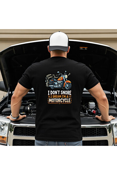 OKTANE I don't snore I dream motorcycle black t-shirt 3XL