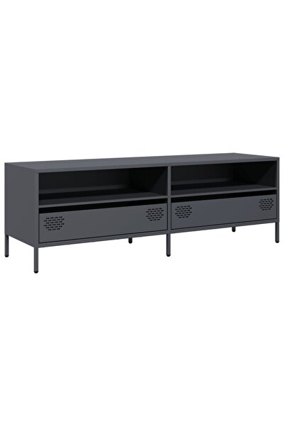 vidaxl Dulap TV, antracit, 135x39x43,5 cm, oțel laminat la rece