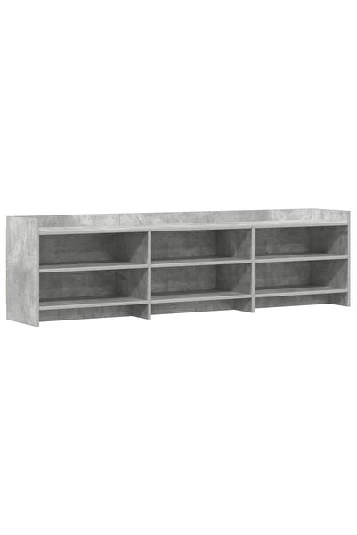 vidaxl Cabinet TV 168 x 33 x 47 cm Gri Beton Lemn prelucrat