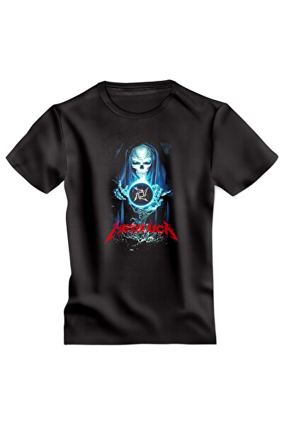 OKTANE Tricou Metallica model 11 negru L