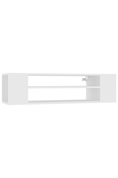 vidaxl Dulap TV suspendat, alb, 100x30x26,5 cm, lemn prelucrat
