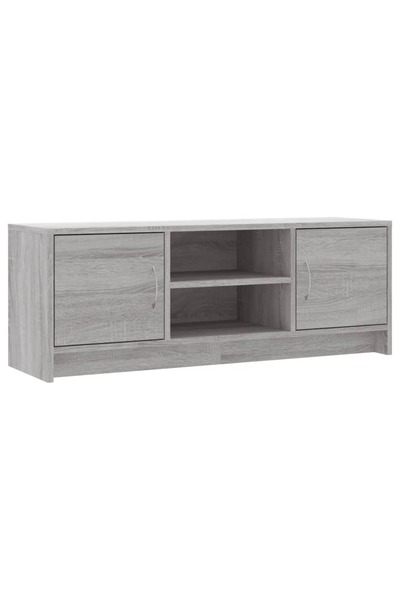 vidaxl Comodă TV, gri sonoma, 102x30x37,5 cm, lemn prelucrat