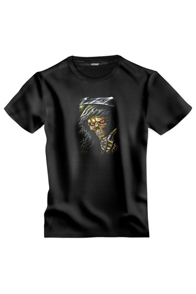 OKTANE Tricou Eddie the Head Iron Maiden, bumbac, negru, 2XL