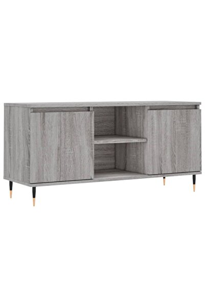 vidaxl Comodă TV, gri sonoma, 104x35x50 cm, lemn compozit