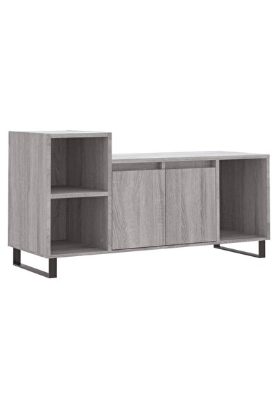 vidaxl Comodă TV, gri sonoma, 100x35x55 cm, lemn prelucrat