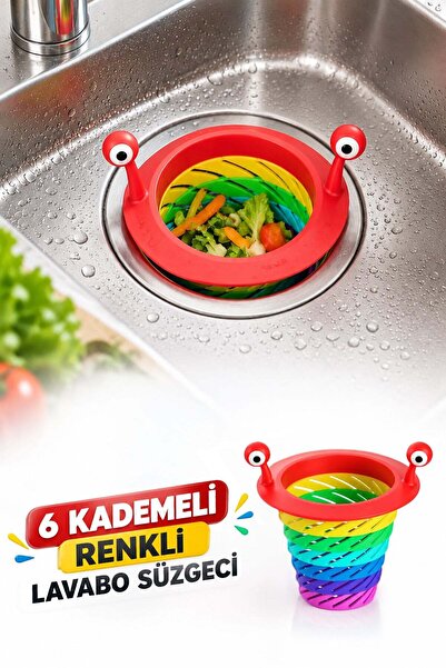 omilife Color 6-Stage Silicone Sink Strainer Drain Plug Kitchen Bathroom Sink...