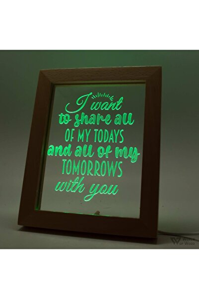Generic Brand Φωτιστικό LED Κορνίζα "Quote -Todays and Tomorrows" W00737