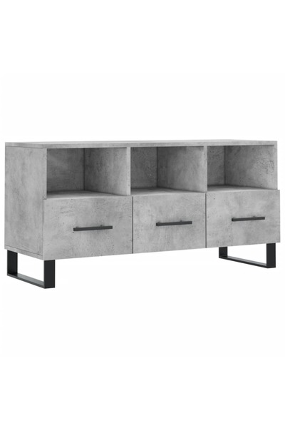 vidaxl Dulap TV, gri beton, 102x36x50 cm, lemn prelucrat