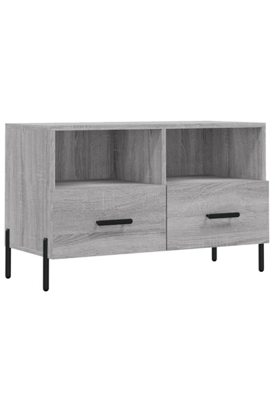vidaxl Comodă TV, gri sonoma, 80x36x50 cm, lemn prelucrat