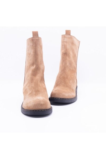 Gusse Ovia Women's Khaki Suede Leather Boots 257302-2