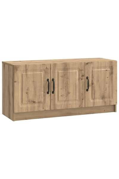 vidaxl Cabinet TV 99 x 34,5 x 47 cm Stejar Artizanal Lemn prelucrat