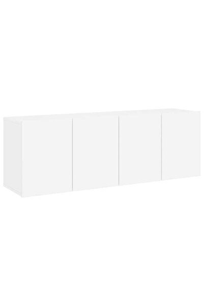 vidaxl Comodă TV de perete, 2 buc. alb, 60x30x41 cm
