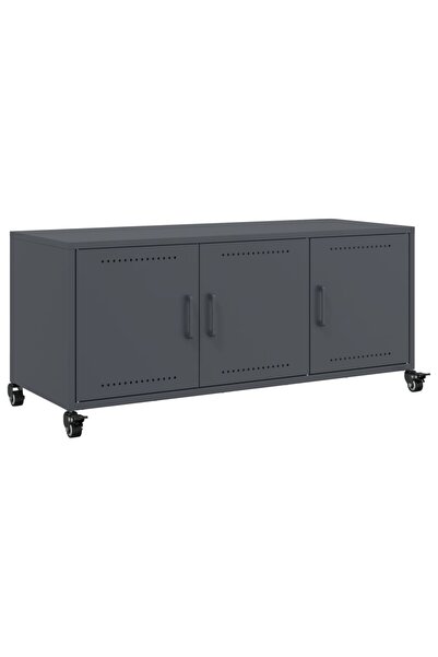 vidaxl Dulap TV, antracit, 100,5x39x43,5 cm, oțel