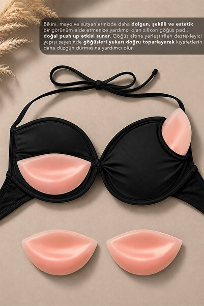 Juene Waterproof Breast Pad - Padded Bikini Swimsuit Bra Push up Effective Breast Pad