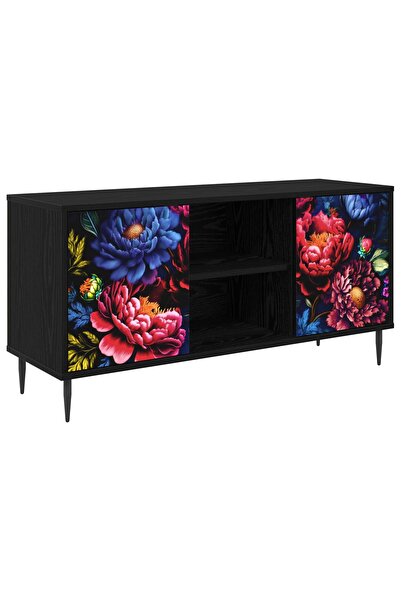 vidaxl Cabinet TV KIEL 102 x 33 x 51 cm Stejar Negru Lemn prelucrat