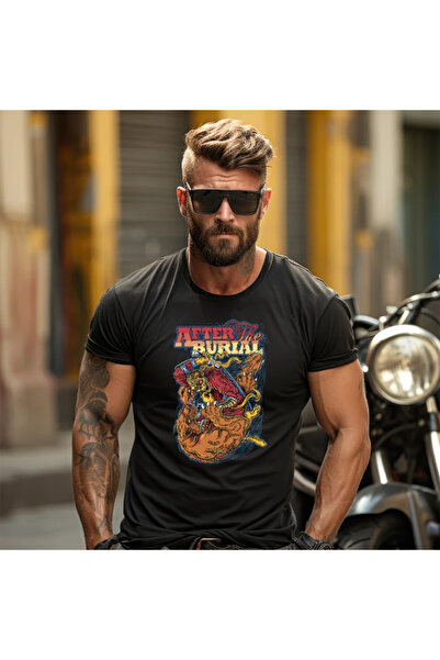 OKTANE Tricou cu imprimeu After the burial negru S