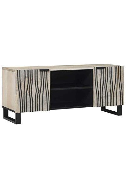 vidaxl Unități TV 105 x 33 x 46 cm Alb Lemn prelucrat