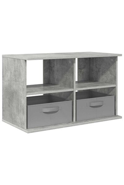 vidaxl Suport pentru TV cu sertar Gri din beton 79 x 40 x 48 cm