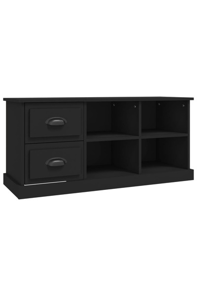 vidaxl Comodă TV, negru, 102x35,5x47,5 cm, lemn prelucrat