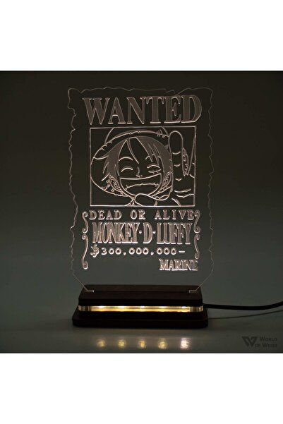 Generic Brand Φωτιστικό LED "One Piece - Luffy Wanted" W00842