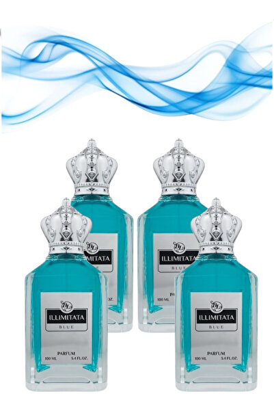 ILLIMITATA 4 قطع عطر أزرق 100 مل