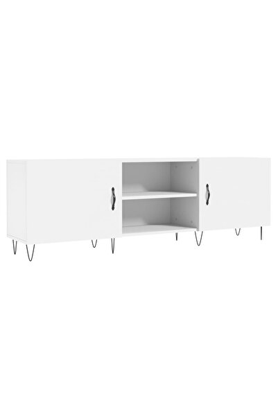vidaxl Comodă TV, alb, 150x30x50 cm, lemn compozit