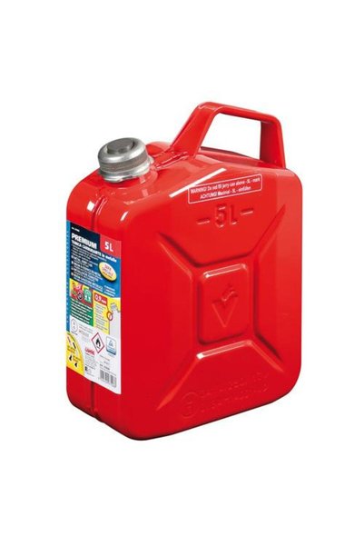 JERRYCAN ΚΟΚΚΙΝΟ ΜΕΤΑΛΛΙΚΟ ΚΑΝΙΣΤΡΟ 5L (PREMIUM)