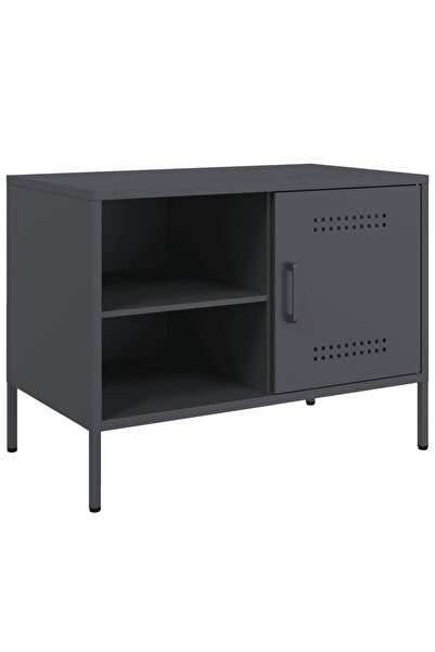 vidaxl Dulapuri TV, 2 buc., antracit, 68x39x50,5 cm, oțel