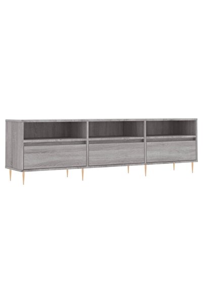vidaxl Comodă TV, gri sonoma, 150x30x44,5 cm, lemn prelucrat