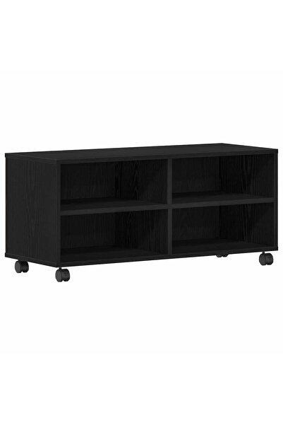 vidaxl Cabinet TV 90 x 35 x 40.5 cm Negru Lemn prelucrat