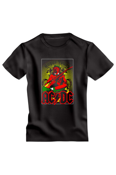 OKTANE Tricou ACDC model 22 negru L