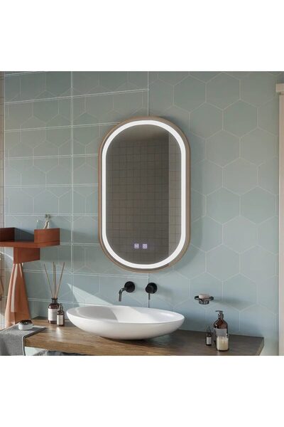 Flippy Impora Touch LED Mirror Defog System 50x80 cm Rose Gold Frame