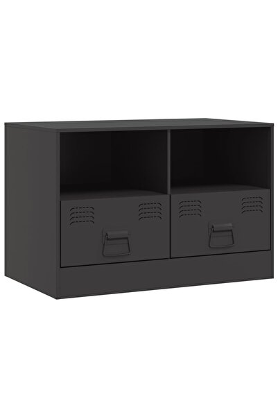 vidaxl Dulap TV, negru, 67x39x44 cm, oțel