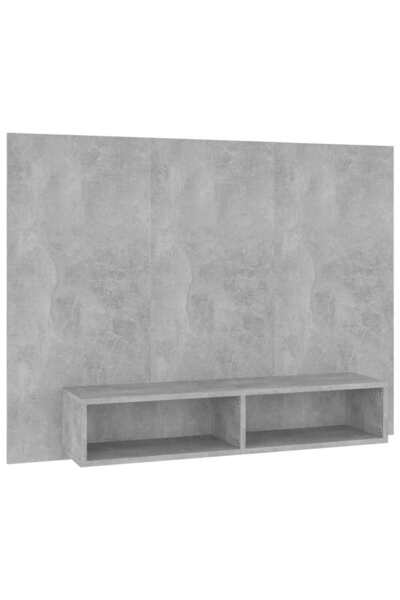 vidaxl Comodă TV de perete, gri beton, 120x23,5x90 cm, PAL