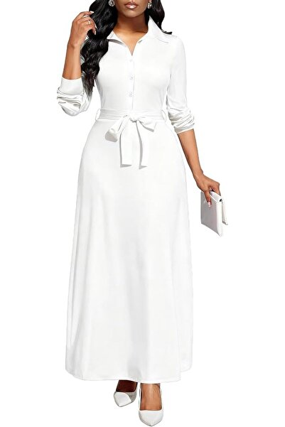 GENERAL MsavigVice Maxi Dresses for Women Button Down with Pockets Long Dress...