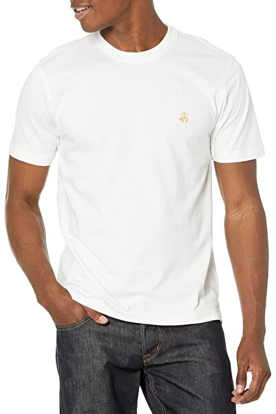 BROOKS BROTHERS mens Supima Cotton Short Sleeve Crewneck Logo T-shirt T-Shirt
